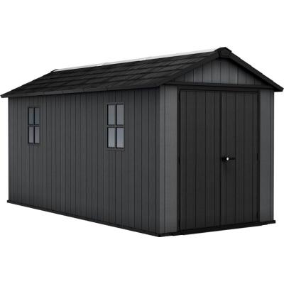 KETER Abri de jardin NEWTON PLUS 7515  L230 x P476 x H246 cm 10,94 m&sup2; coloris gris anthracite