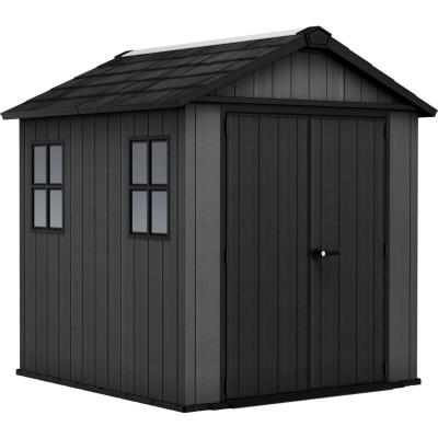 KETER Abri de jardin NEWTON PLUS 757  L230 x P223.8D x H246 cm 5,13 m&sup2; coloris gris anthracite