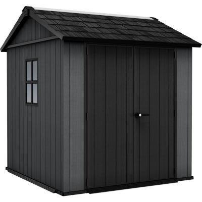 KETER Abri de jardin NEWTON PLUS 775  L223.8 x P230 x H246 cm 5,13 m&sup2; coloris gris anthracite