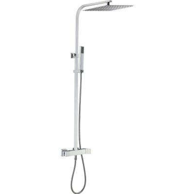 ESSEBAGNO Kiara colonne de douche chrom&eacute;e avec mitigeur m&eacute;canique - Chrom&eacute;