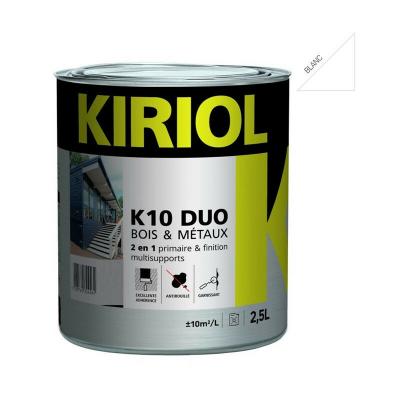 KIRIOL Peinture antirouille K10 Duo COMUS Satin Blanc 2.5L - A005365