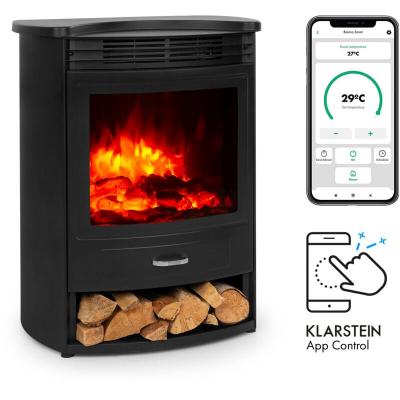 KLARSTEIN  Chemin&eacute;e &eacute;lectrique avec simulation de flammes LED - Noir