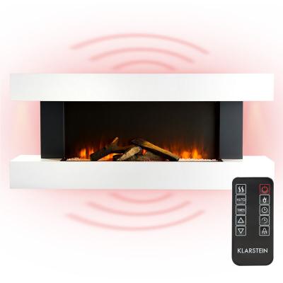 KLARSTEIN Chemin&eacute;e &eacute;lectrique  Studio Light & Fire 1 - Effet flamme LED - 2000/1000 W - Blanc 