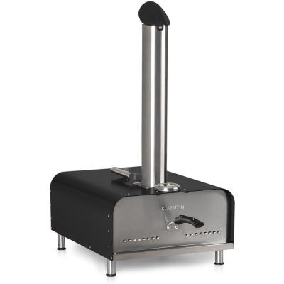Four &agrave; pizza - Klarstein - Diavolo - Granul&eacute;s de bois - Thermom&egrave;tre 38-430 &deg;C - Acier Noir