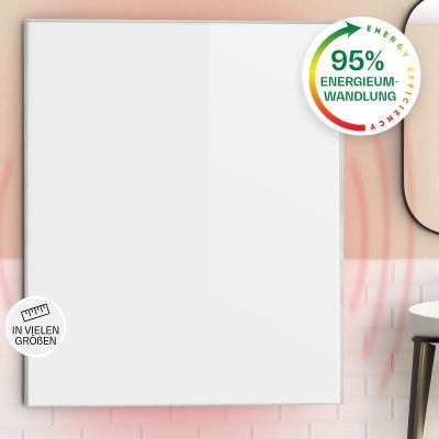 KLARSTEIN  wonderwall radiateur infrarouge 100x120 cm chauffage 1200w ip24 blanc