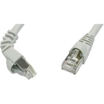 TELEGARTNER L00000A0192 RJ45 C&acirc;ble r&eacute;seau, c&acirc;ble patch CAT 6a S/FTP 1.00 m gris ignifuge, avec cliquet dencastrement