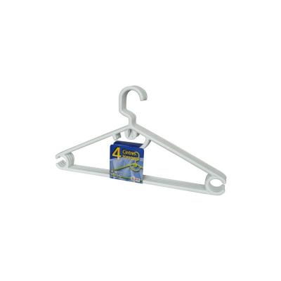 LAGUELLE Cintre adulte plastique x4 42cm gain de place - 