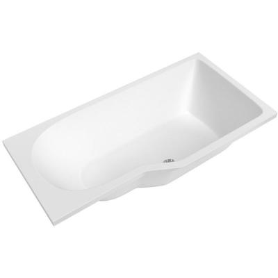 Laguna Be&aacute;ta Plus Baignoire bain douche asym&eacute;trique 160x80 cm acrylique positionnement droite, blanc (BE1600PPLUS)