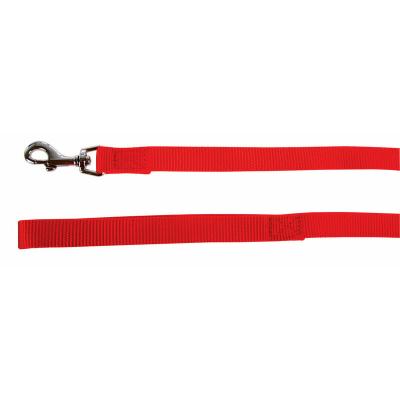 ZOLUX  Laisse Nylon pour Chien Coloris Unis Rouge Largeur 15 mm Longueur 1 m