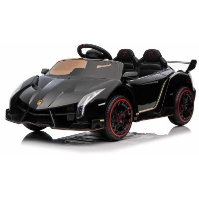 VROOOMY Voiture &eacute;lectrique Enfant - LAMBORGHINI - Veneno - 2 moteurs puissants - Noir