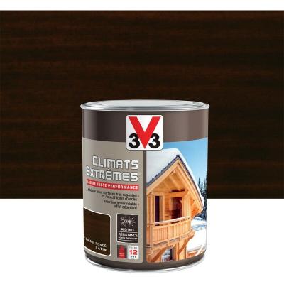 V33 Lasure haute performance CLIMATS EXTR&Ecirc;MES&reg; 1 L Finition : Satin