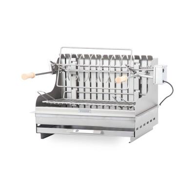 LE MARQUIER Barbecue charbon de bois Mendy inox encastrable  
