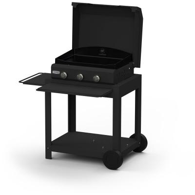 LEMARQUIER Plancha gaz LE MARQUIER Amalia 360 Black Edition+couvercle 