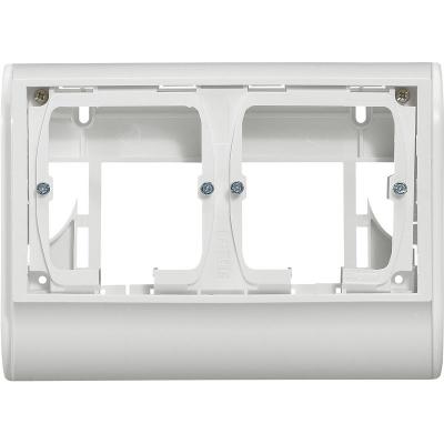LEGRAND Cadre double pour appareillage Mosaic - pour plinthe 80x20mm