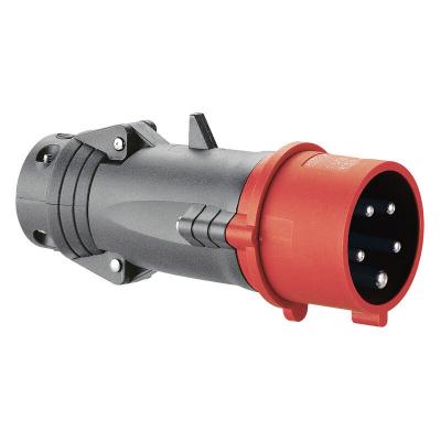LEGRAND Fiche Droite Male 32 Amp&egrave;res 3P+N+T Ip44 Rouge -  Hypra 52944