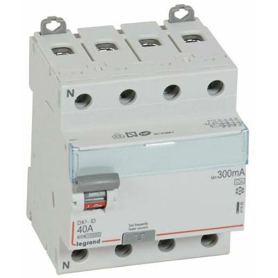 LEGRAND Interrupteur diff&eacute;rentiel - 40A - 300mA - Type A - 400V - Vis/Vis - Haut/Bas