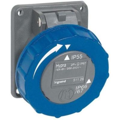 LEGRAND  - 051126 Socle tableau hyrpa 2P+T 200-250V IP66/67-55 - bleu
