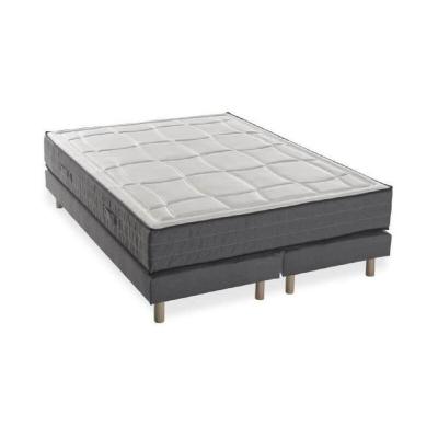 DEKO DREAM HOTEL PREMIUM LUX Ensemble matelas + sommiers 180x200 - Mousse m&eacute;moire - 28cm - 5 zones - Ferme