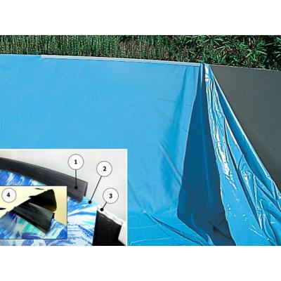 TOI Liner Piscine Hors-sol  Swimpool Ronde O460 X 120cm 35/40&micro; Coloris Uni Bleu