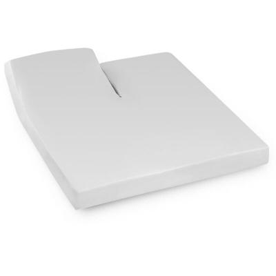 LINNEA Drap housse relaxation uni 2x90x190 cm 100% coton ALTO Calcium - TR T&ecirc;te relevable uniquement