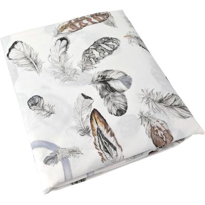 LINNEA  - Housse de couette percale pur coton plumes 300x240 cm - Blanc