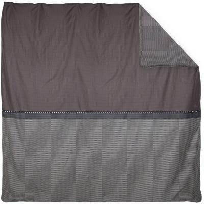 LINNEA  Housse de couette 260x240 cm satin de coton ENZO noir