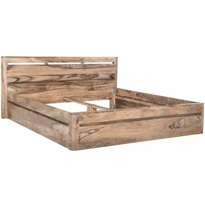 Lit double 200x200 Palissandre teint&eacute; Smoked cherry TORONTO #158