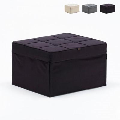 LE ROI DU RELAX Produce Shop Pouf fauteuil lit pliant en tissu Sweet Relax - Noir