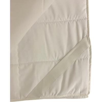 LITERIE JULIEN Surmatelas couette hyper moelleux et confort 140x190 x 1 cm + alese tissu polyester + ouate - certifie oekotek 100 et certipur - elastique aux 4 coins - anallergique 