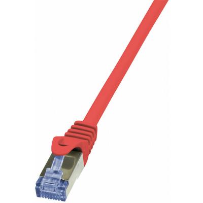 2DIRECT C&acirc;ble r&eacute;seau RJ45 CAT 6A S / FTP LogiLink - 2 connecteurs RJ45 - 1 m - Rouge - CQ3034S