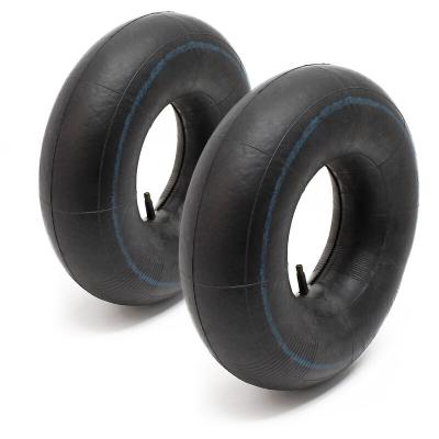 WILTEC Lot de 2x Chambre &agrave; air 18x6.50-8 pour pneu de tracteur &agrave; pelouse ? 450 x 450 x 370 mm ? avec Valve droite ? capacit&eacute; de charge max. 370 kg ? pour