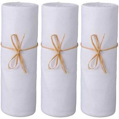 P TIT BASILE Lot de 3 draps housses b&eacute;b&eacute; jersey bio blanc 70x140 ART0742
