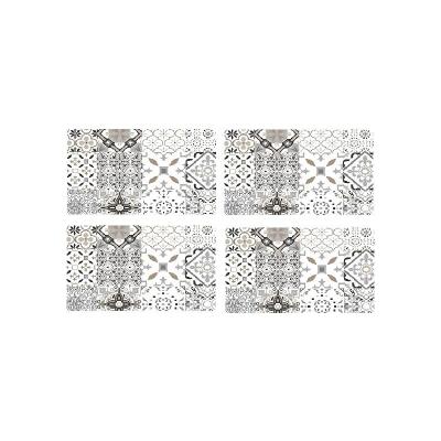 DECORLINE D&eacute;corline Set de Table 30 X 44 CM PVC Imprime Taormina Gris