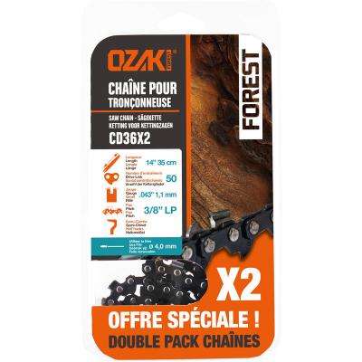 OZAKI Chaine pour tron&ccedil;onneuse  E50 1.1mm vendue par 2