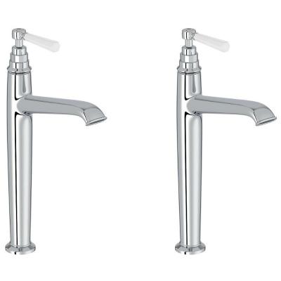 JACOB DELAFON Lot de deux mitigeurs lavabo haut Cl&eacute;o 1889 Or beige - 