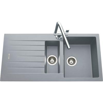 LUISINA Vier granit gris albey 1 bac 1/2 - 1 &eacute;gouttoir - gris