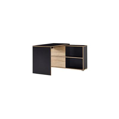 Bureau d'angle tyson 120 x 120cm - anthracite/ch&ecirc;ne