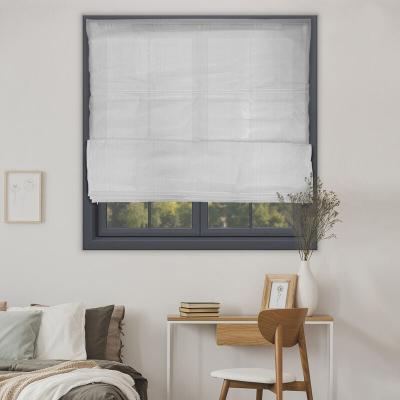 Madecostore - Store bateau voile structur&eacute; - Blanc - L120 x H180cm