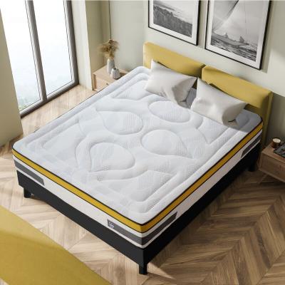 MAISON AUBERTIN Ensemble Aubertin Ressorts ensach&eacute;s et sommier bois 180x200