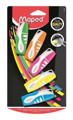 MAPED  Pochette de 5 Surligneurs Peps fluo - Couleur assorties