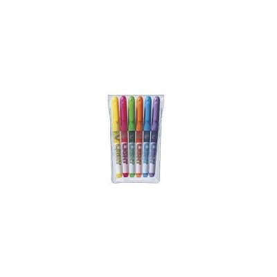 PILOT  V-Light Pochette de 6 surligneurs de poche Pointe biseaut&eacute;e Assorties