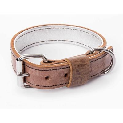 MARTIN SELLIER Collier Pour Chien En Cuir  Dakota 30/50 Cm Mixte Rose