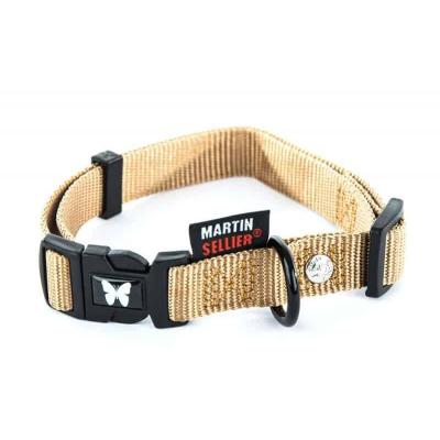 MARTIN SELLIER Collier pour chien nylon r&eacute;glable classique  M