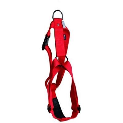 MARTIN SELLIER Harnais pour chien r&eacute;glable en nylon rouge 26cm 