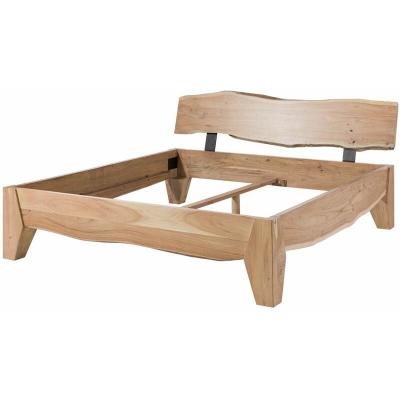 Lit double 200x200 Acacia laqu&eacute; Bois naturel PURE ACACIA N&deg; 313 