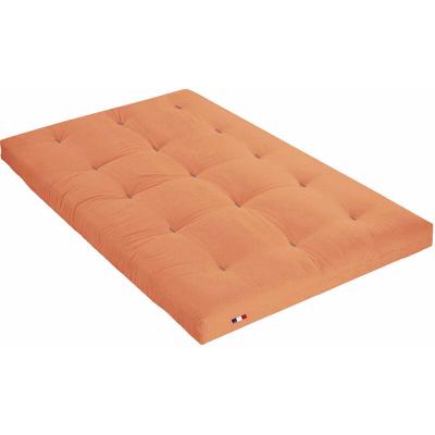 DOUX SOMMEIL Matelas futon orange goyave coeur en latex 140x190 - Orange