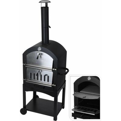 BBQ Barbecue Au Charbon Avec Four En Pierre 44,5x65x158cm