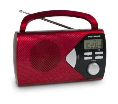 METRONIC  - radio portable rouge 