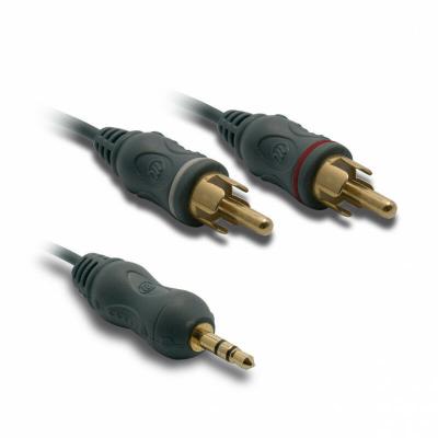 METRONIC  Cordon audio Jack 3,5 male ST / 2 RCA male 10 m 470081