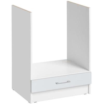 CUISINEANDCIE Meuble pour four encastrable - L 60 cm - blanc brillant